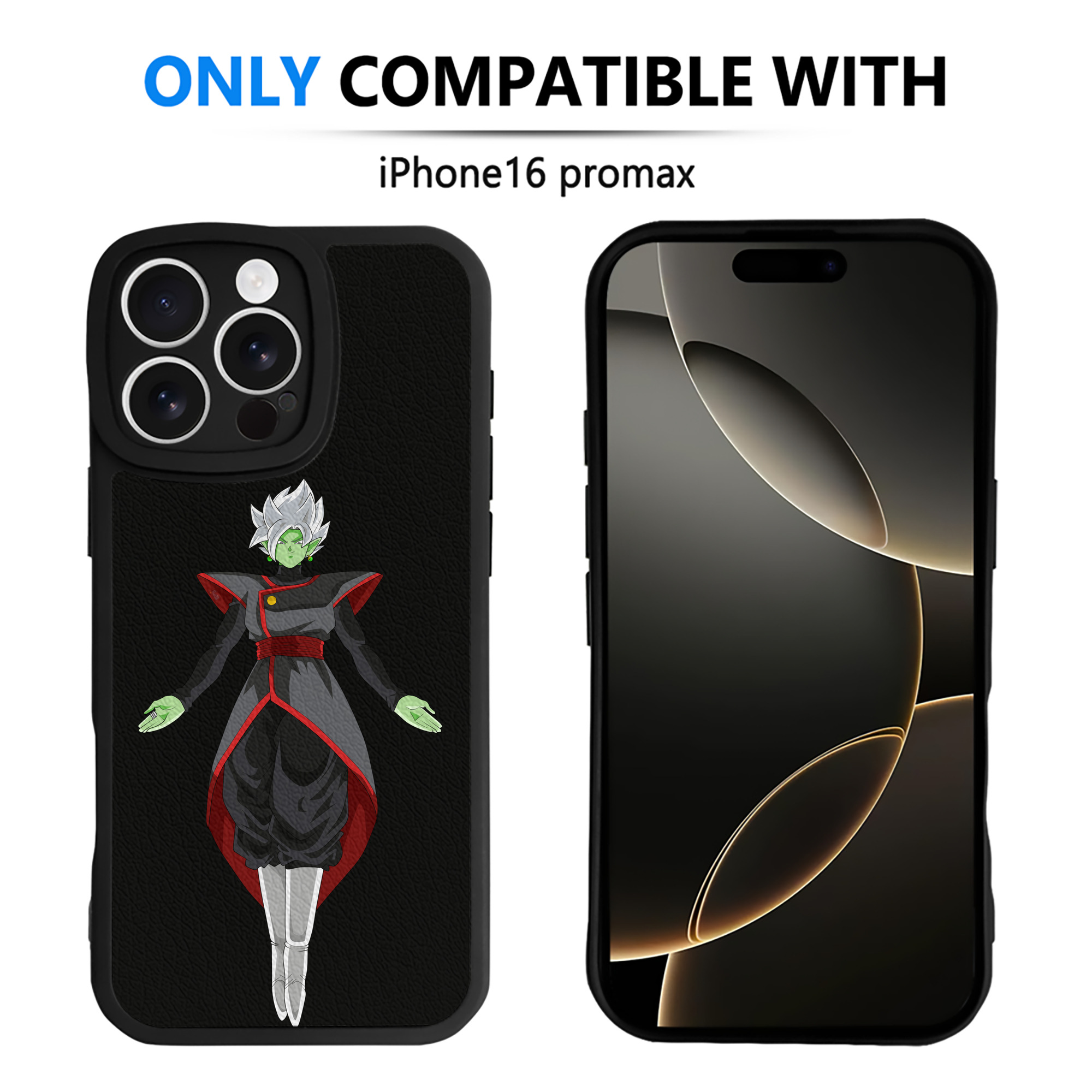 （画像用） ドラゴンボール DRAGON BALL 【iPhone 16シリーズ対応】シリコンスマホケース（レザー調） 材質：シリコン